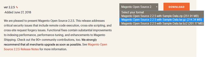 Select the option ending in “.tar.gz”